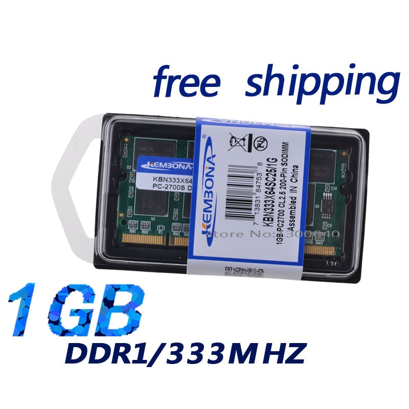 KEMBONA DDR1 333Mhz 1GB 200  (   ) PC1 2700 1GB ο  SODIMM ޸ Ram, Ʈ 